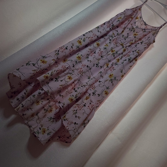 Flower Lavender High to Low Dress - Picture 5 of 6